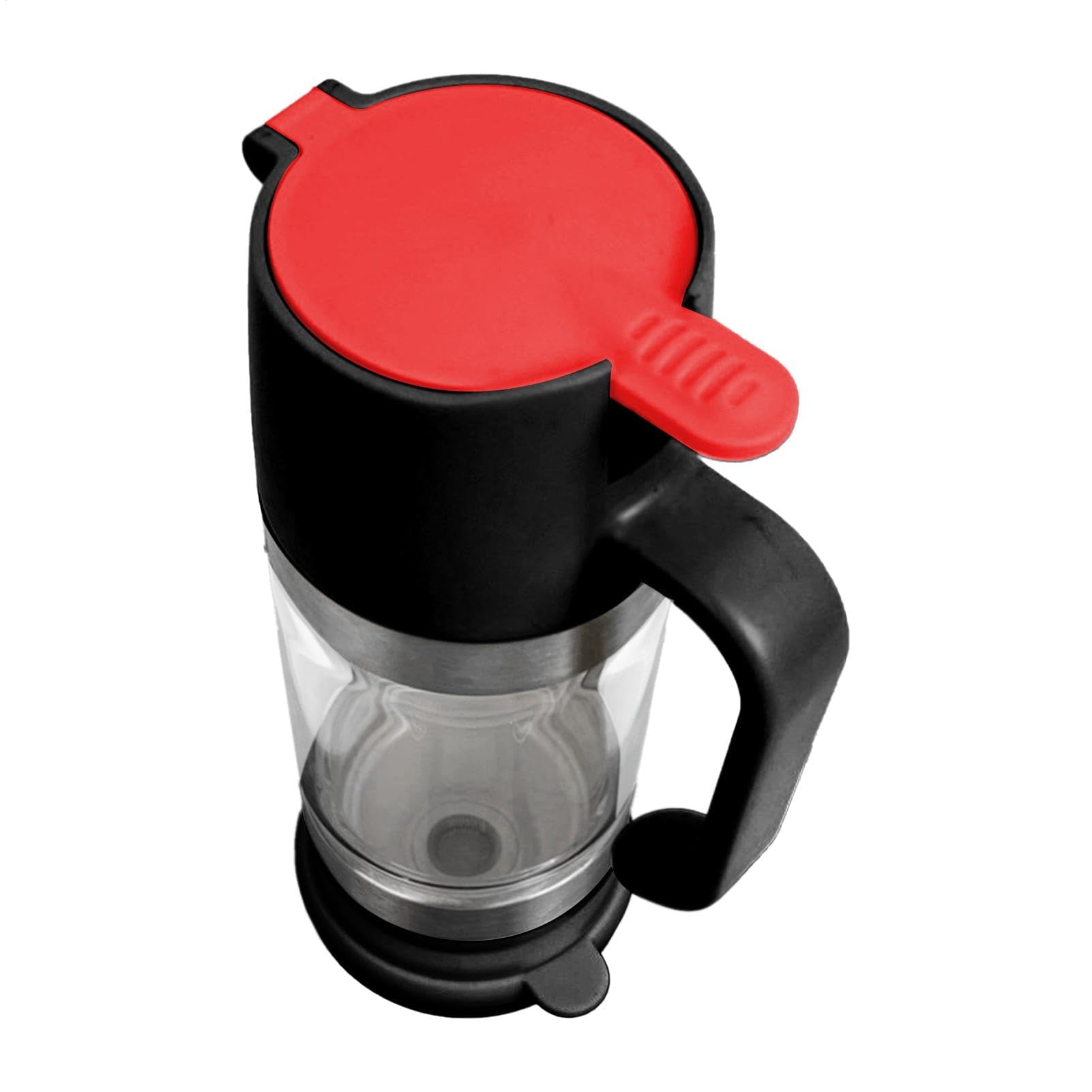 Coffee Honey Dispenser - Glass Syrup Dispenser Jar, Tea Push Honey Container | Convenient Coffee Syrup Dispenser with Handle, Honey Glass Container Maple Syrup Jar Dispenser for Coffee or Tea