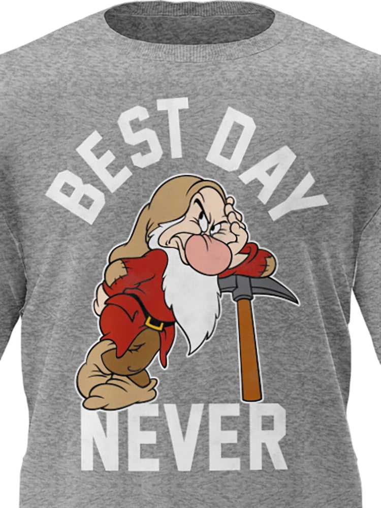 Disney Grumpy Adult Gray Tee Shirt, S-2XL (Men's)