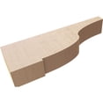 thumbnail image 6 of 2"W x 12"D x 4"H Thin Van Buren Rough Cedar Woodgrain TimberThane Corbel, Primed Tan, 6 of 6