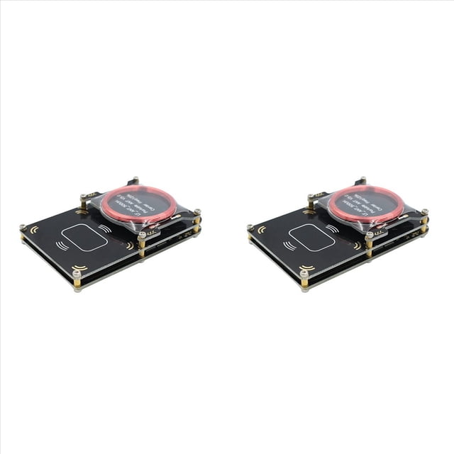 2X Proxmark3 512M RFID Card Reader IC/ID Key Writer NFC 5.0 Smart Chip Copier Programmer Kit UID S50 Decoding Duplicator,2 x RFID Card Reader,Black