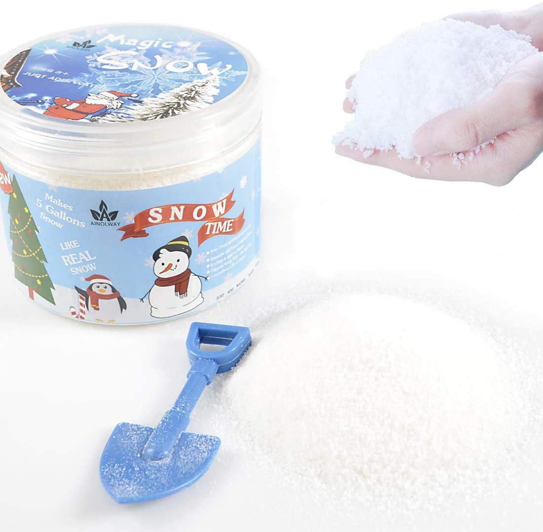Fake Artificial Fluffy Snow Powder Instant Snow 50 80 Gram Jar Just Add Water 