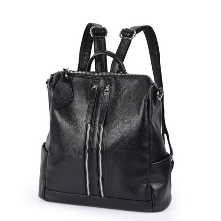 Fashion Leather Backpack for Women Antitheft Rucksack Ladies Waterproof Shoulder Bag,
