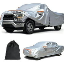420D Heavy Duty Pickup Truck Cover, All-Weather Waterproof Protection for Full Size Trucks up to 210", Fit for Chevrolet/Ford/Dodge/Nissan/Toyota/Jeep