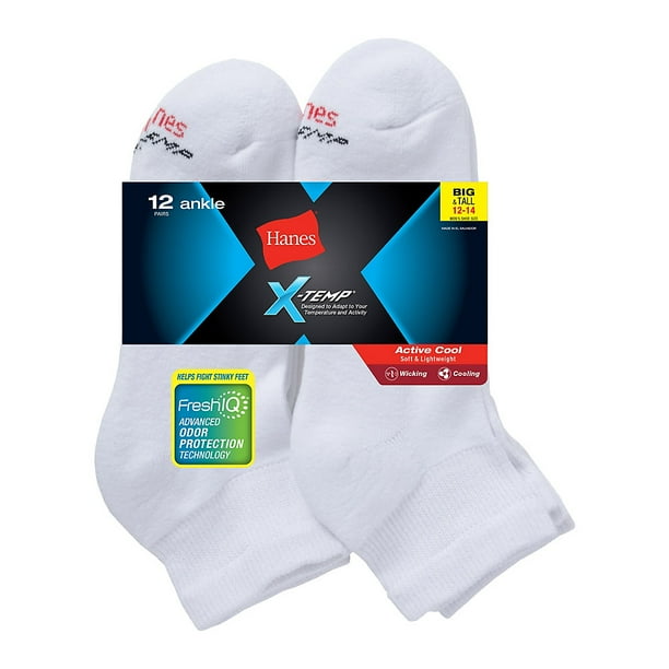 Hanes Hanes Men's FreshIQ® XTemp® Active Cool® Big and Tall Ankle