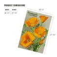 thumbnail image 4 of Lantern Press 1000 Piece Jigsaw Puzzle, Oceanside, California, Poppy Flowers, 4 of 5