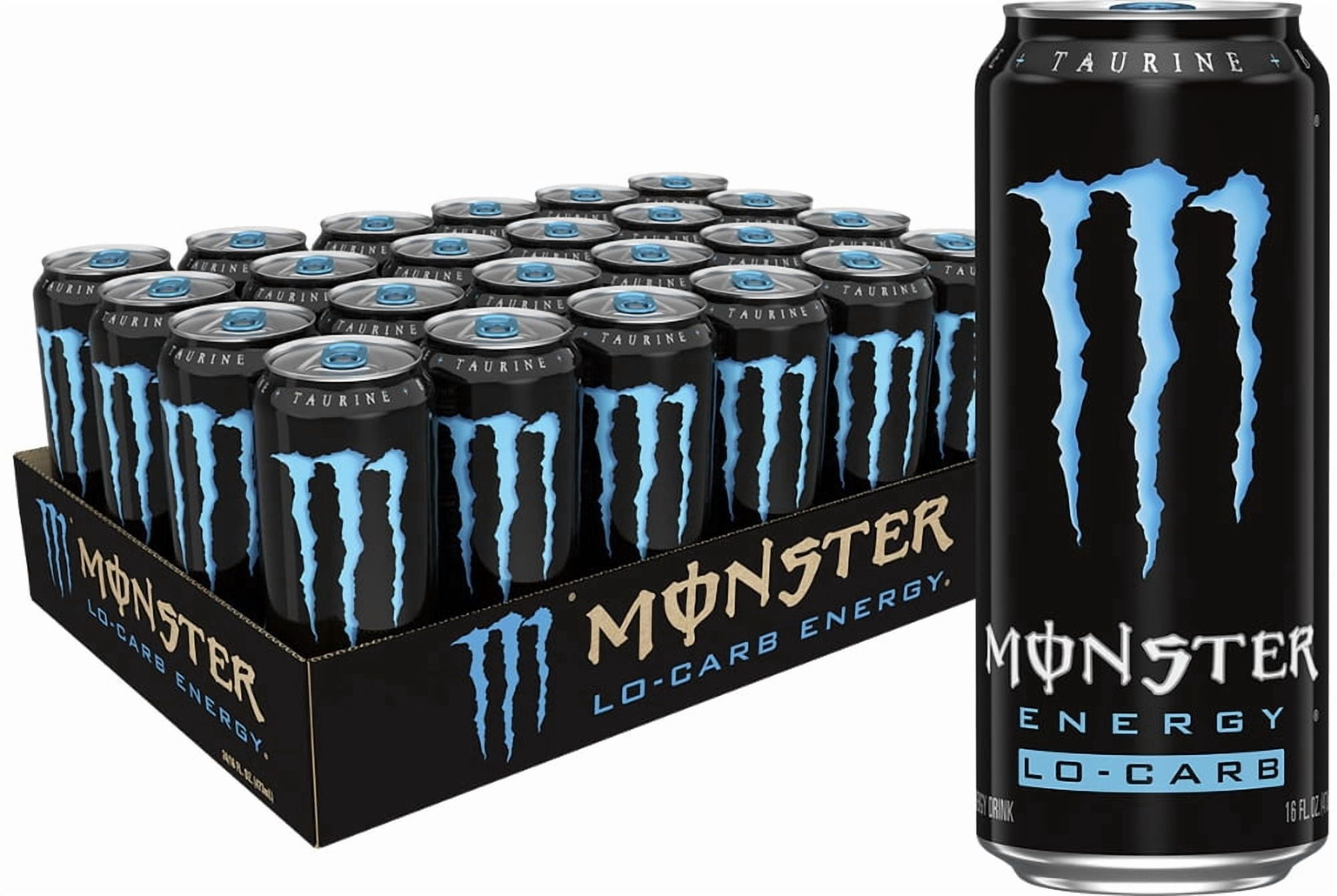 Monster Locarb Energy Drink Can 16 fl oz - 3 count