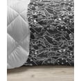 thumbnail image 3 of Gothic Down Alternative Comforter, Abstract Graphic Lace Pattern Flowers Butterflies Old Fashioned Nature Inspired, Microfiber Quilt for All Season, 5 Sizes, Tan Black, by Ambesonne, 3 of 3