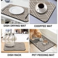 thumbnail image 4 of Effortless Cleanup Highly Absorbent Coffee Drying Mat Premium Diatom Mud for Kitchen Counters & Coffee Makers Large 19.5x12in Value Pack,Coffee Mat, 4 of 7