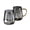 Gray, variant on Set of 2 Glass Coffee Cups, 11.8Oz Clear Borosilicate Glass Drinking Mugs with Handle for Coffee Juice Milk Beverages