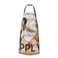 thumbnail image 2 of Naloa Cute Bulldogs Apply Apron Kitchen Aprons with Pockets for Women Men Chef, 2 of 8