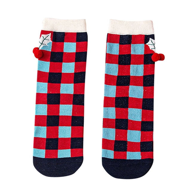 TIEVOSA Chaussettes de Noël pour Femmes Cadeaux pour Femmes Filles Chaussettes de Vacances en Coton Colorées et Amusantes