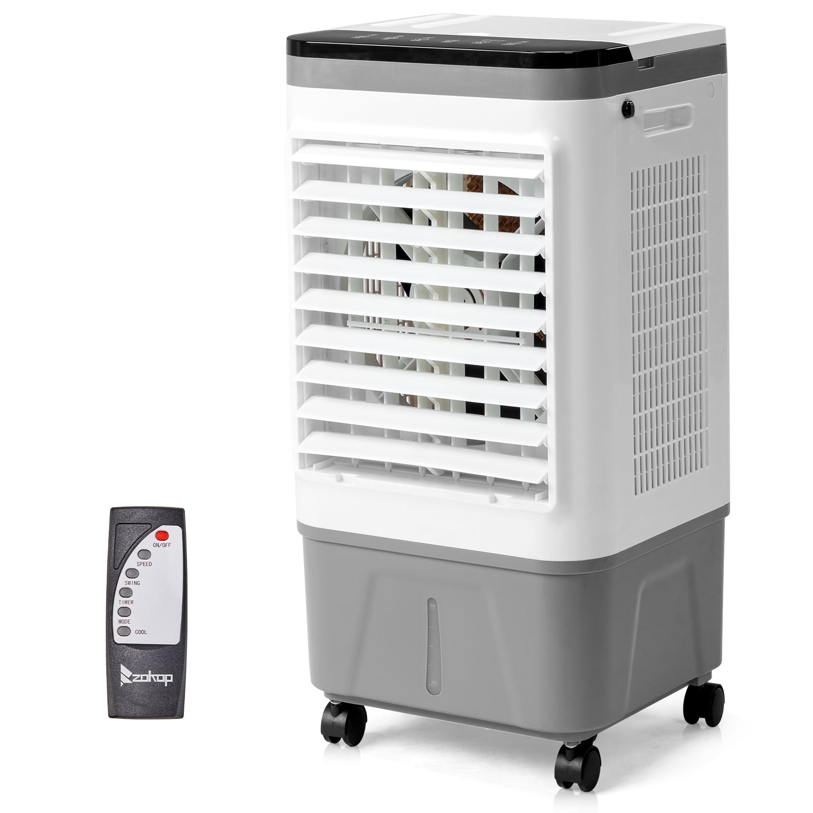 3 in 1 Portable Evaporative Cooler,720R Indoor Outdoor 461CFM Air Cooler with Remote, Copper motor, 5.28 Gal Water Tank & Scroll Casters, 4 Ice Packs, 12H Timer Settings