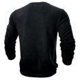 thumbnail image 4 of successthop Pullover Sweatshirt Men Fleece Crewneck Long Sleeve Tops No Hood Stylish Sweater Solid Casual Clothes Black, 4 of 7
