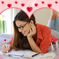 thumbnail image 4 of 24 Pcs Valentine'S Day Heart Shape Pens Bulk, Ballpoint Pens, 4 of 5