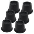 thumbnail image 1 of 6Pack Furniture Risers Black Bed Risers 2.3 Inch,Bed Lifts Risers for Sofa,Couch,Desk,Extenders Sup, 1 of 5
