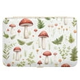 Mushrooms and Leaves Jewelry Box PU Leather Travel Small Jewelry