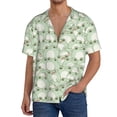 thumbnail image 1 of Fotbe Cute Frog Camisa Estampada de Manga Corta para Hombre, Casual de Verano, Estilo Playero, Sin Arrugas-4X-Large, 1 of 5