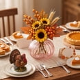 thumbnail image 4 of Transparent Glass Pumpkin Vase for Thanksgiving and Halloween Flower Arrangement and Home Decor, 4 of 6