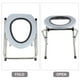 thumbnail image 4 of Silla plegable para baño Advancent taburete portátil reutilizable de acero inoxidable para ancianos, 4 of 6