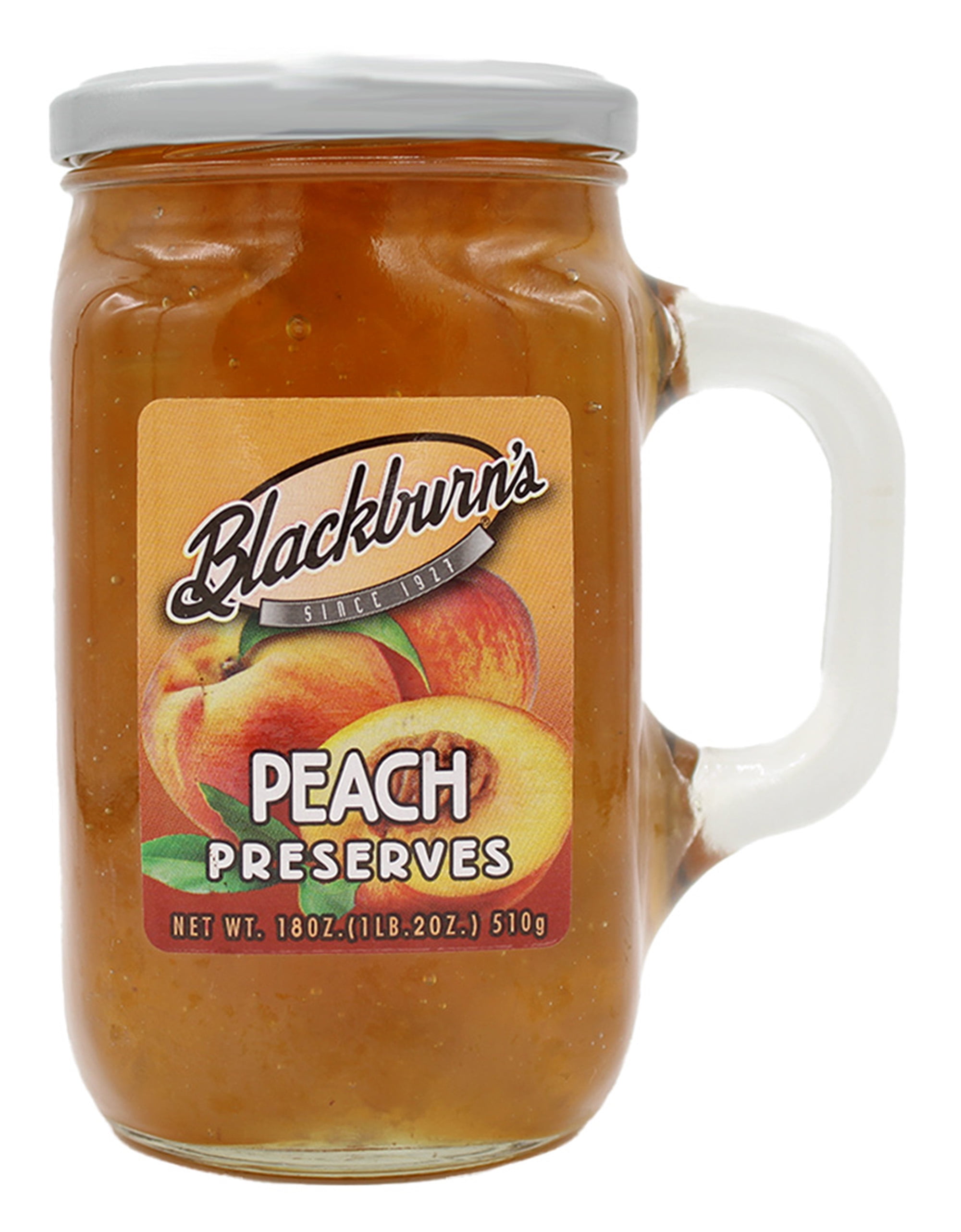 (6 pack) Blackburn's Peach Preserves - 18oz