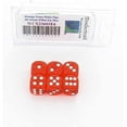 thumbnail image 2 of Orange Translucent Dice with White Pips D6 16mm (5/8in) Pack of 6 Wondertrail, 2 of 2