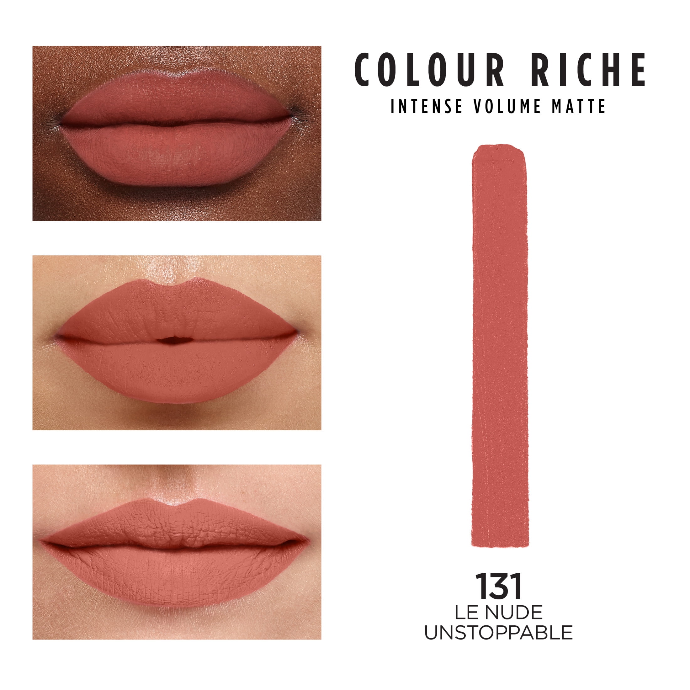 L'Oreal Paris Colour Riche Smudgeproof Intense Volume Matte Lipstick, 131 Le Nude Unstoppable