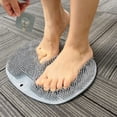 thumbnail image 2 of Set de 2 tapetes exfoliantes para pies de ducha SZZYXD con ventosas, 2 of 7