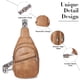 thumbnail image 5 of Bolso bandolera Telena para mujer, cruzado, cuero vegano color camel, 5 of 7