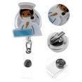 thumbnail image 3 of STOBOK Multi-Function White Badge Holder with Retractable Reel and Back Clip for Name Cards, 3 of 6