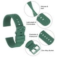 thumbnail image 6 of Uxcell Silicone Watch Bands, 20mm Watch Strap Quick Release for Men Women, Dark Cyan, 6 of 7