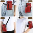 thumbnail image 5 of Luxalzxs Cell Phone Arm Bag Wristband Sport Armband Wallet with Removable Shoulder Strap, Key Card Bag Phone Holder for Running, Gym Jogging Hiking Exercise Walking Workout Armband Purse, 5 of 5