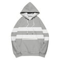 thumbnail image 4 of Generic Women's Oversized Sweatshirts Fleece Color Block Long Sleeve Hoodies Pullover Winter Fall Drawstring Tops Streetwear, 4 of 5