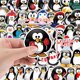 thumbnail image 2 of Paquete de pegatinas de vinilo con bonitos dibujos animados de pingüinos, 50 unidades, 2 of 2