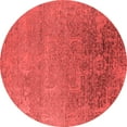 thumbnail image 1 of Ahgly Company Indoor Round Oriental Red Industrial Area Rugs, 4' Round, 1 of 4