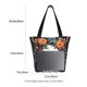 thumbnail image 3 of Balery Flower Horn Skull Bolsa de Hombro con Diseño, Bolsa Grande y Duradera, Bolsa Versátil para Compras, 3 of 6