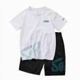 thumbnail image 4 of Toddler BoysSports Suit Dot Logo Print Short Sleeve T-Shirt and Matching Shorts Sports Tracksuit, 4 of 4