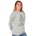thumbnail image 4 of Keep Calm Love Leprechauns St Paddys Long Sleeve TShirt Men Women Brisco Brands X, 4 of 6