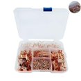 thumbnail image 2 of Rose Gold Push Pins Map Thumbtack Paper Clips Ticket Holder Binder Clips Set Con Caja De Plástico Para Mapa Photo Ticket Paper Office School Home Vogacara EL011636-00, 2 of 6
