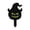 Black2, variant on BotaniNest Halloween Decorations Halloween Lighted Acrylic Pumpkin Garden Stake Assorted Pumpkin Faces Outdoor Glowing Jack O’ Ornament For Porch Garden Yard All Styles Included