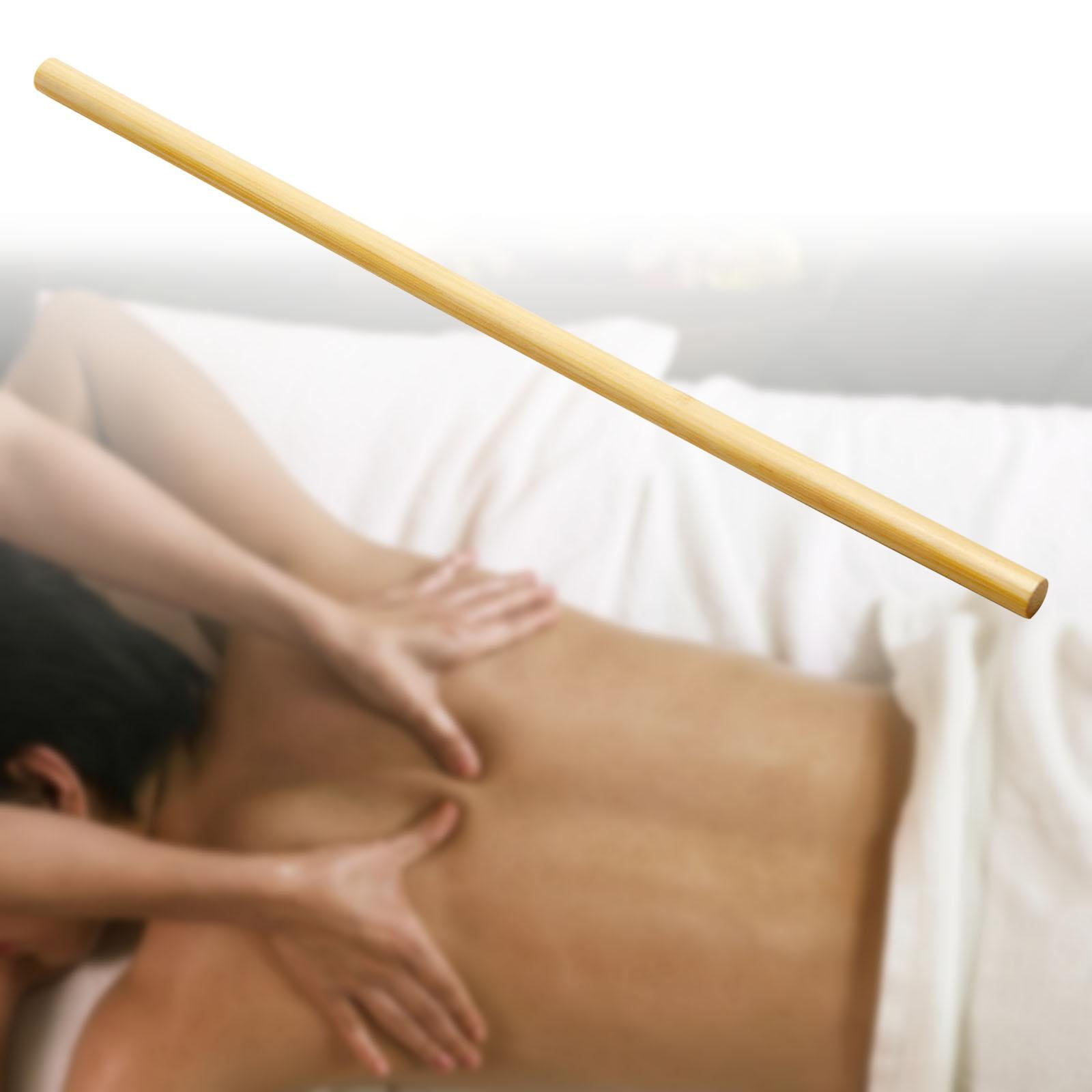 TOOYFUL Bamboo Massage Sticks Massage Gua Sha Tools Beauty Salon Bamboo Guasha Tool Massage and Relaxing Massager Tool for Waist Neck 30x1cm