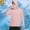 Pink, variant on Hfnxid Sun Protection for Men Shirts Big and Tall UPF 50 Quick Dry Long Sleeve Shirt with Mask Breathable Rash Guard Top Workout Fishing Tops