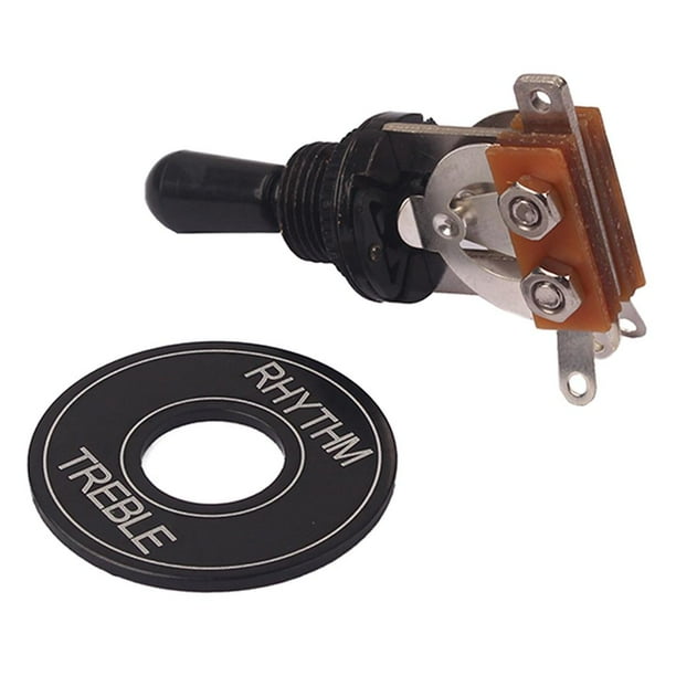 Interruptor de de 3 vías para guitarra eléctrica DIY Negro Yuyangstore Interruptor de palanca de 3 vías