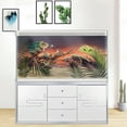 thumbnail image 2 of 24X16IN, Sun and Desert Moon Themed Reptile Habitat on Orange Durable Decorative Background, Terrarium Background with 8 EVA Double-Sided Tape, 2 of 6