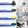 thumbnail image 5 of Electric Spin Scrubber, Portable Electric Cleaning Brush with 6 Replaceable Shower Cleaning Brush Heads, Scrub Brush Cleaner for Kitchen, Bathroom,Wall,Glass, Toilet, Window, 5 of 5