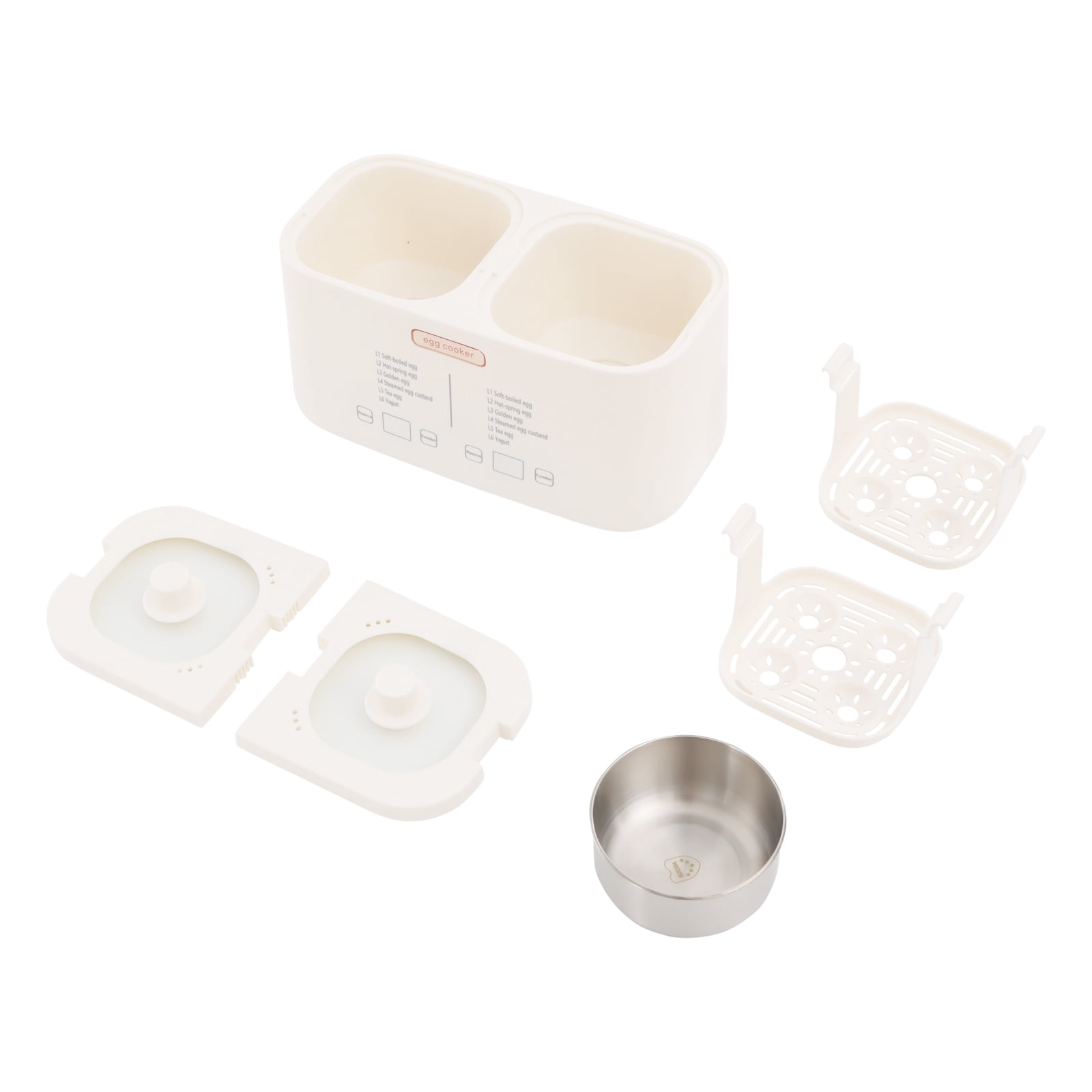 White Egg Cooker Rapid Egg Cooker Egg Boiler with Auto Shut Off Feature for Office Workers, Students