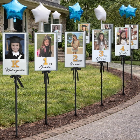 Letreros de jardín para decoración de graduación, clase 2026, con estacas
