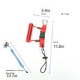 thumbnail image 4 of Fearlessin Scuba Diving Coil Camera Anti-lost Safety Rope Hook with Spiral Coils Dive Swimming Drifting Lanyard Current Hooks Snap Red, 4 of 6