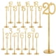 thumbnail image 3 of Números de mesa, tarjetas de número de mesa, centro de mesa de madera, letreros de mesa, tarjetas de lugar, 20 piezas dorado, 3 of 9