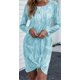 thumbnail image 4 of Vestido corto informal con tinte de corbata para mujer, cuello redondo, sin mangas, camiseta suelta de verano, minivestido Zhivalor CDWJ576-11, 4 of 5