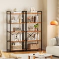 thumbnail image 4 of Casacomoda 5-Tier Bookshelf, Freestanding Book Shelf, Home Office Bookcase, Storage Shelving Unit for Bedroom, Living Room, Vintage, 4 of 7